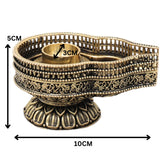 Brass Shivling Lingam Stand Idol, Handcrafted Shiva Linga Peetham for Pooja, Home Decor & Gifting, Gold, 2 Inch, 1 Piece