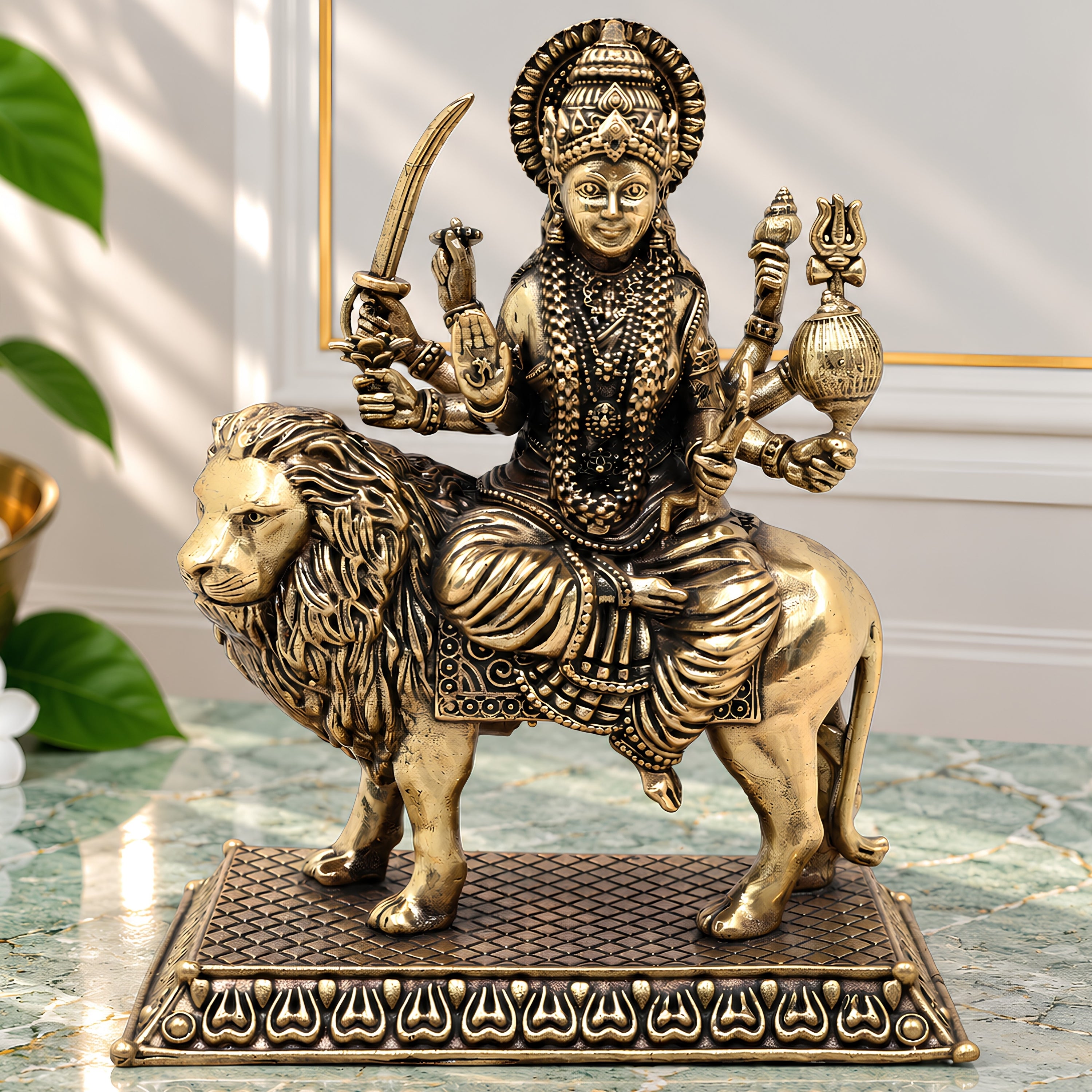Brass Durga Idol