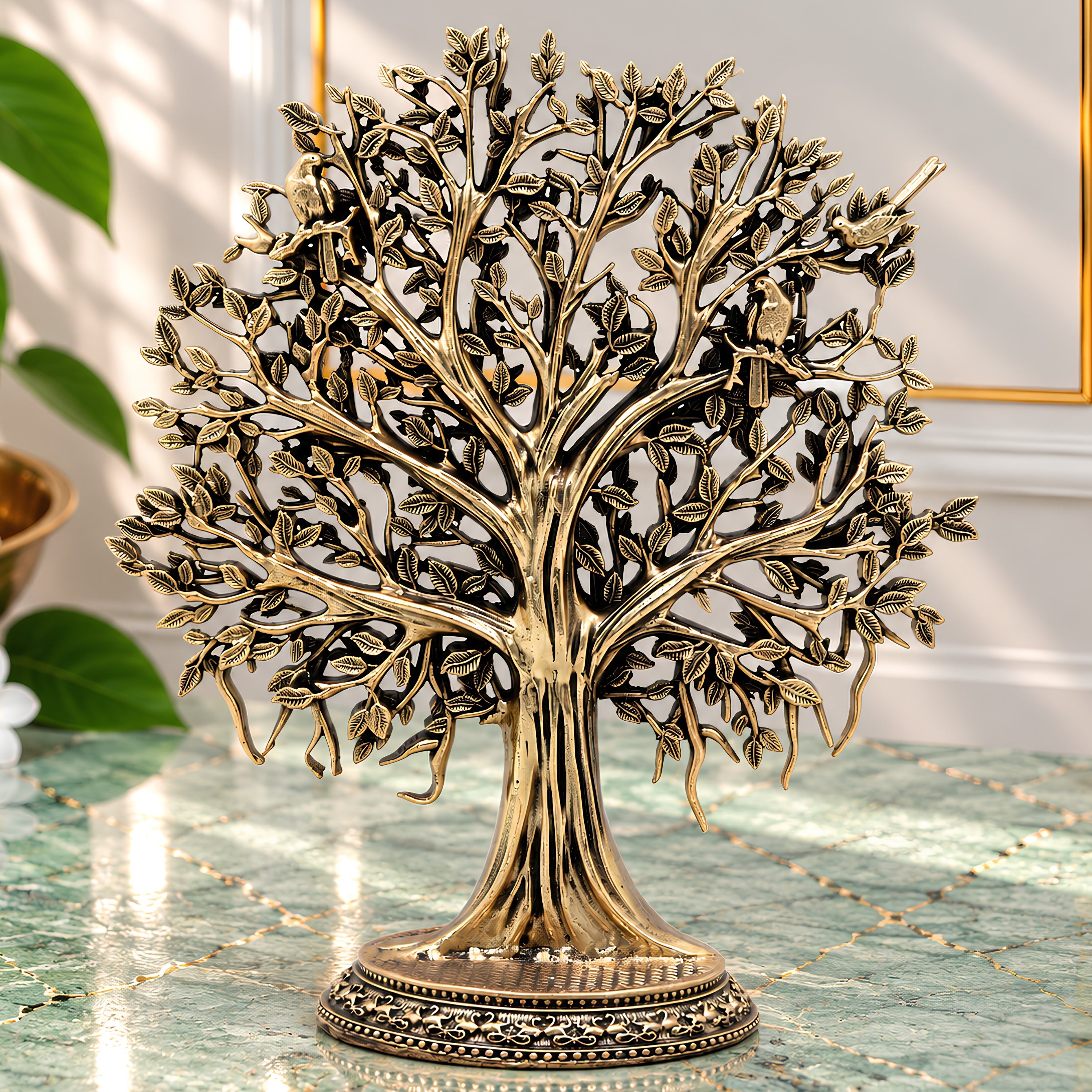 Brass Tree Statue
