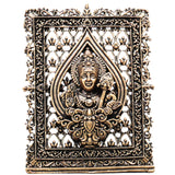 Brass Murugan Frame Idol, Lord Subramanya Swamy Kartikeya Figurine, Handcrafted Traditional Art for Pooja & Gifting, Gold, 3 Inch, 1 Piece