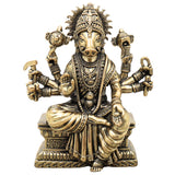 Brass Varahi Amma Idol, Varahi Devi Murti, Handcrafted Statue for Pooja, Home Decor & Gifting, Gold, 4.5 Inch, 1 Piece