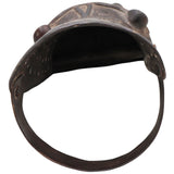 Brass Tiger Head Gauntlet, Bastar Dhokra Hand Armour Art, 12 Inch