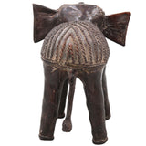 Brass Dhokra Elephant Sculpture, Large, Bastar Art, 5.5 Inch