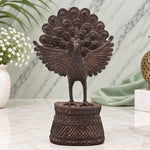 Tribal art Vintage Peacock Sculpture