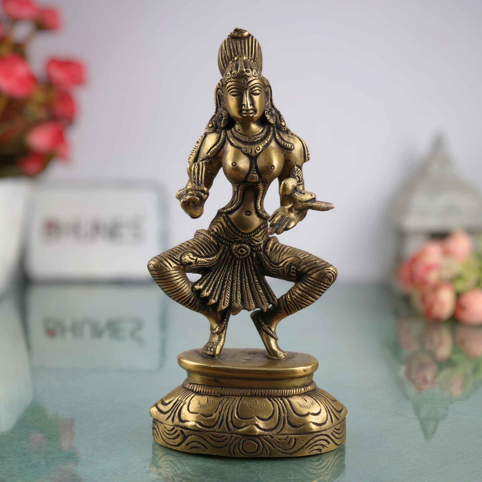 Brass Meenakshi Idol | Madurai Meenakshi Statues | Meenakshi Idols | Lakshmi Statue | Laxmi Idol | Murti