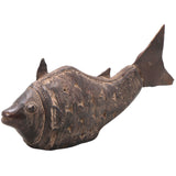 Brass Dhokra Art Fish Sculpture, Bastar Tribal Art, 5 Inch