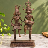 Tribal art Folk Singing Couple Sculpture