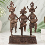 Tribal art Musician And Dancing Sculpture