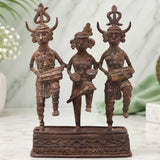 Tribal art Musician And Dancing Sculpture