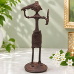 Tribal art Lady Combing Hair Sculpture