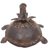 Brass Dhokra Tortoise Sculpture, Bastar Tribal Art, 2 Inch