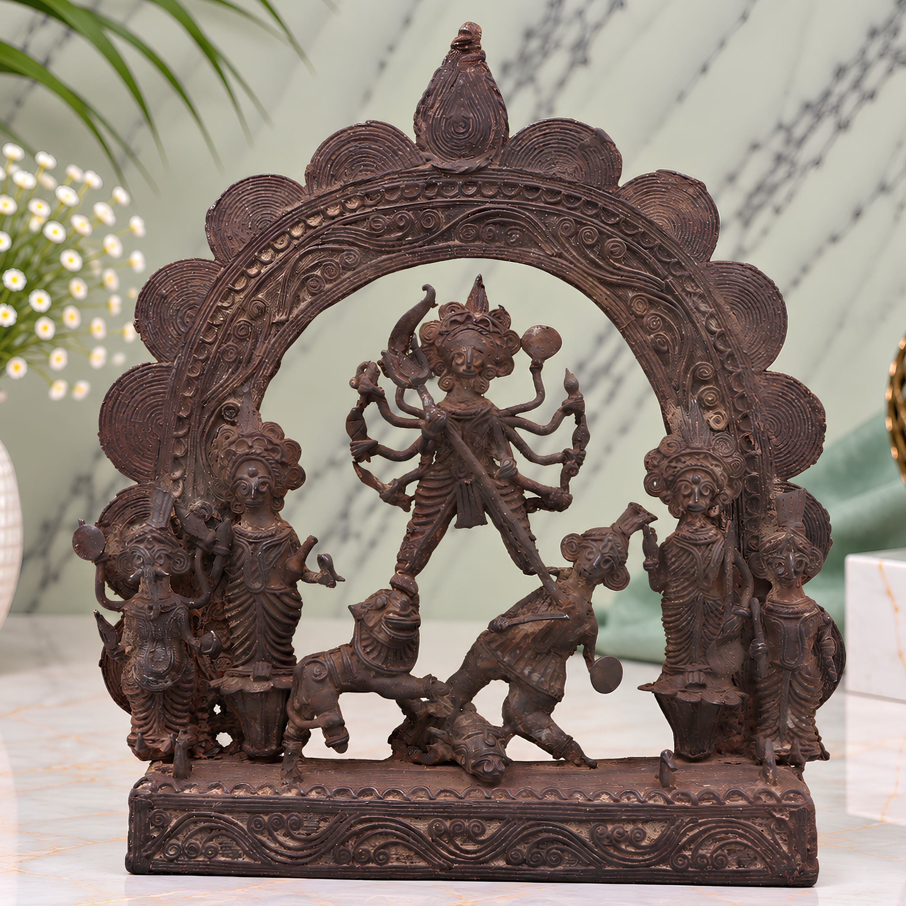 Tribal art Durga Sculpture