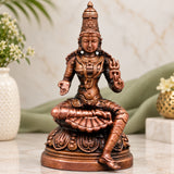 Copper Parvati Gauri Idol, Handcrafted Traditional Murti for Pooja, Home Decor & Gifting, Brown, 2.5 Inch, 1 Piece