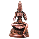 Copper Parvati Gauri Idol, Handcrafted Traditional Murti for Pooja, Home Decor & Gifting, Brown, 2.5 Inch, 1 Piece
