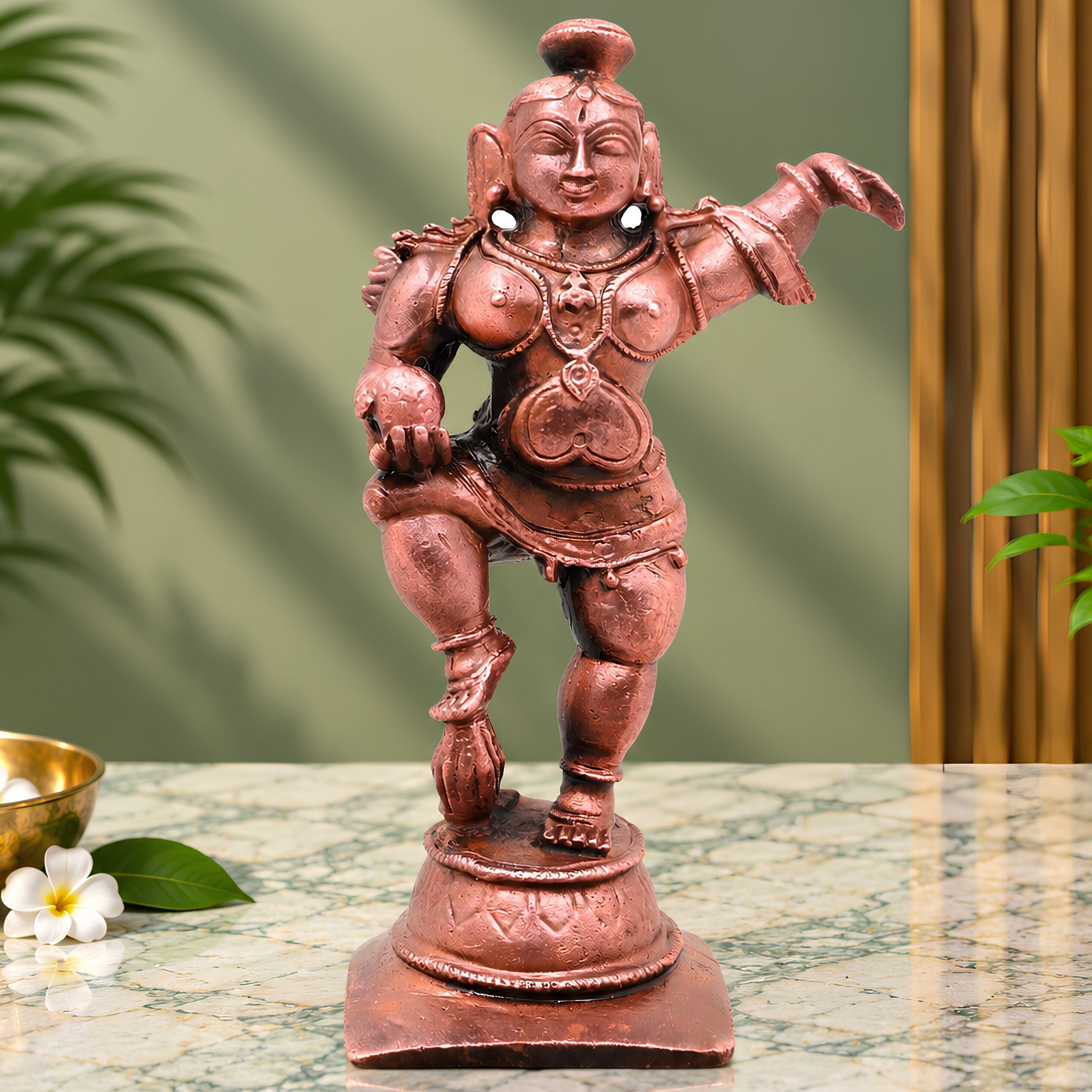 Copper Laddu Gopal Idol