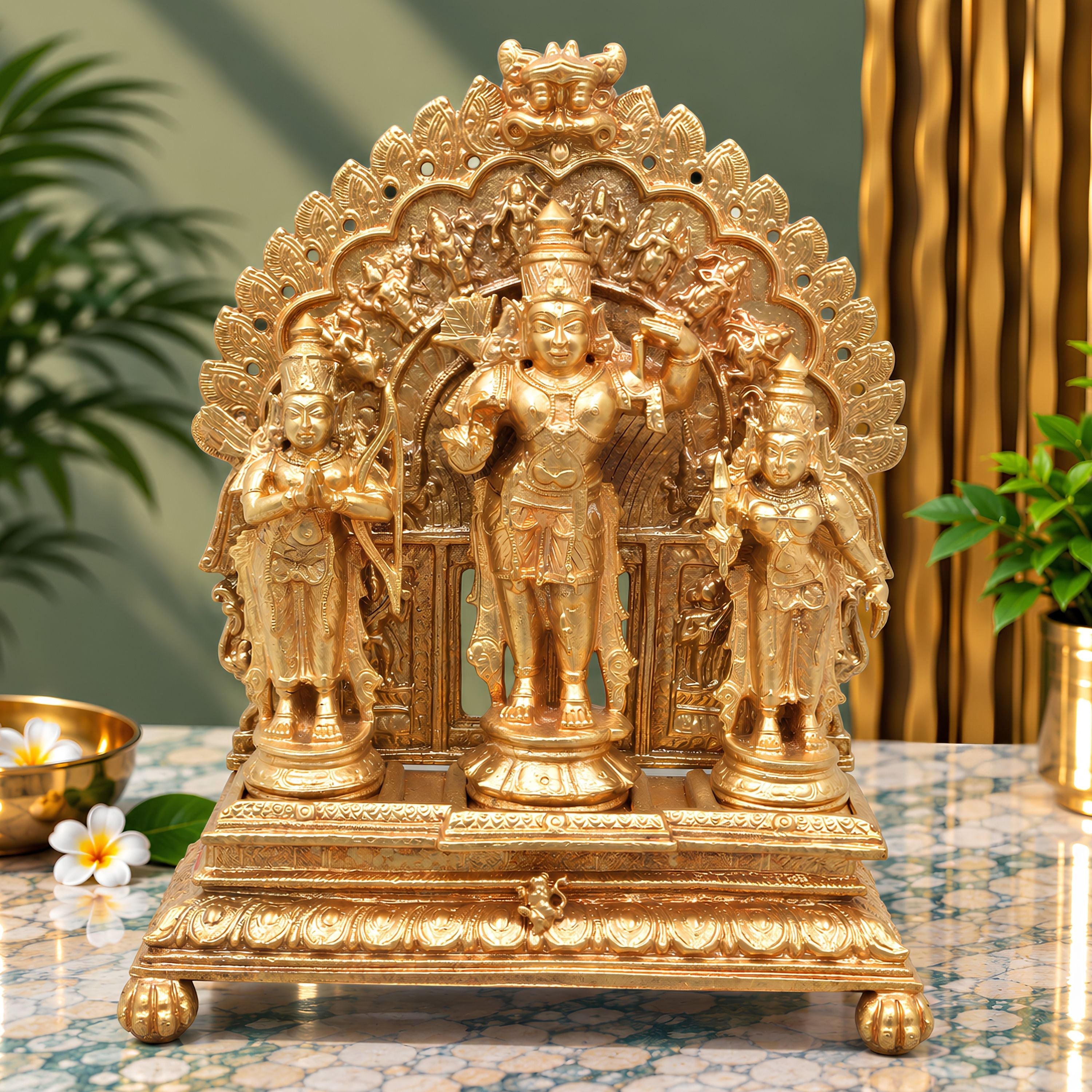 Bronze Ram Parivar Murti