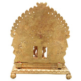 Bronze Ram Darbar Idol, Rama Sita Lakshman Murti for Pooja, Home Decor & Gifting, Gold, 7.5 Inch, 1 Piece