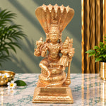 Bronze Vishnu Lakshmi Sheshnag Idol