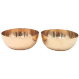 Bronze Bowl Set of 2, Pooja Katori Pair for Temple Worship, Home Decor & Spiritual Gifting, Prasand, Gold, 1.5 Inch, 1 Piece