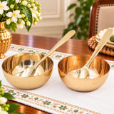 Bronze Prasad 2 Bowl with 2 Spoon
