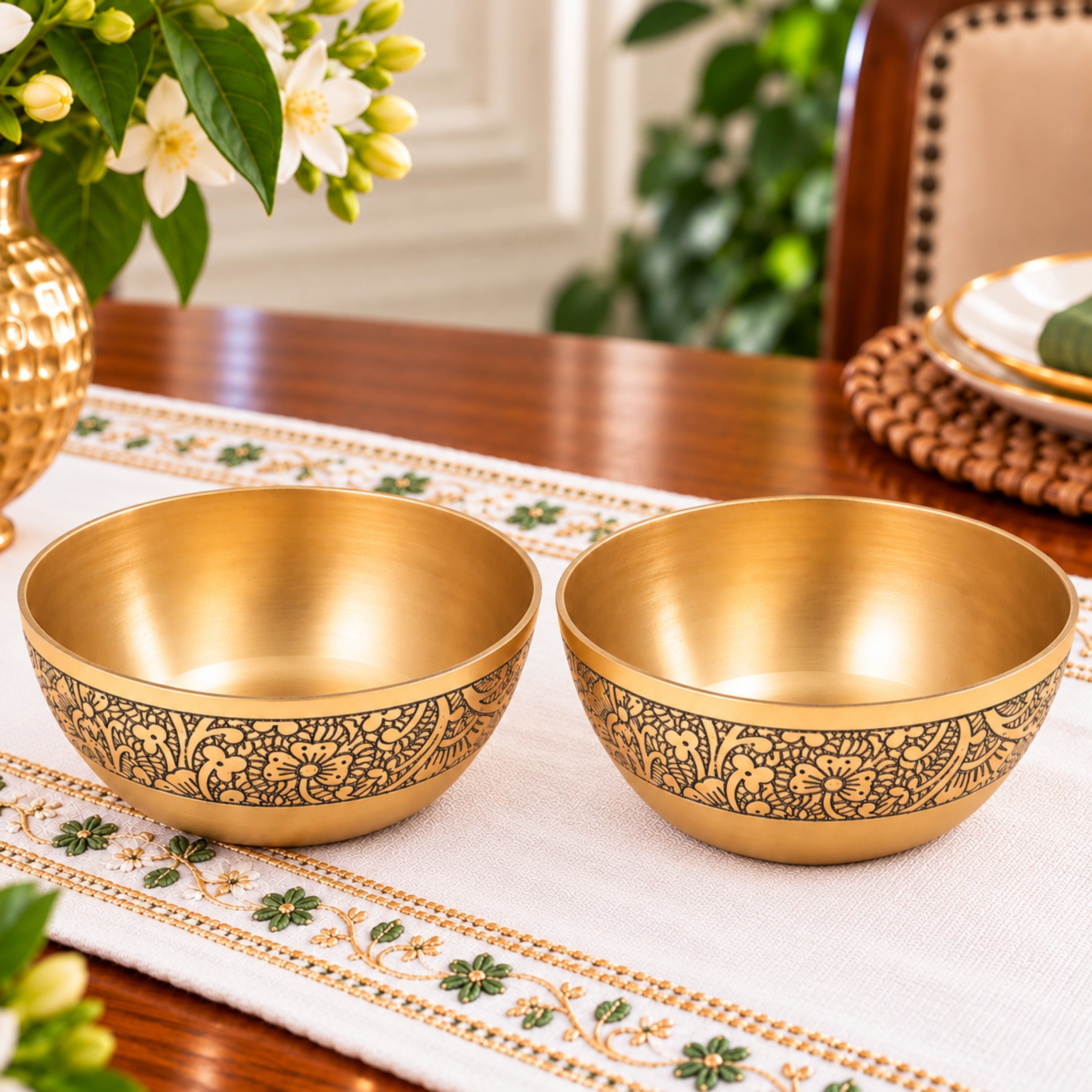 Bronze Bowl Set of Two