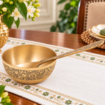 Bronze Bowl with Spoon Set