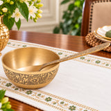 Bronze Bowl with Spoon Set