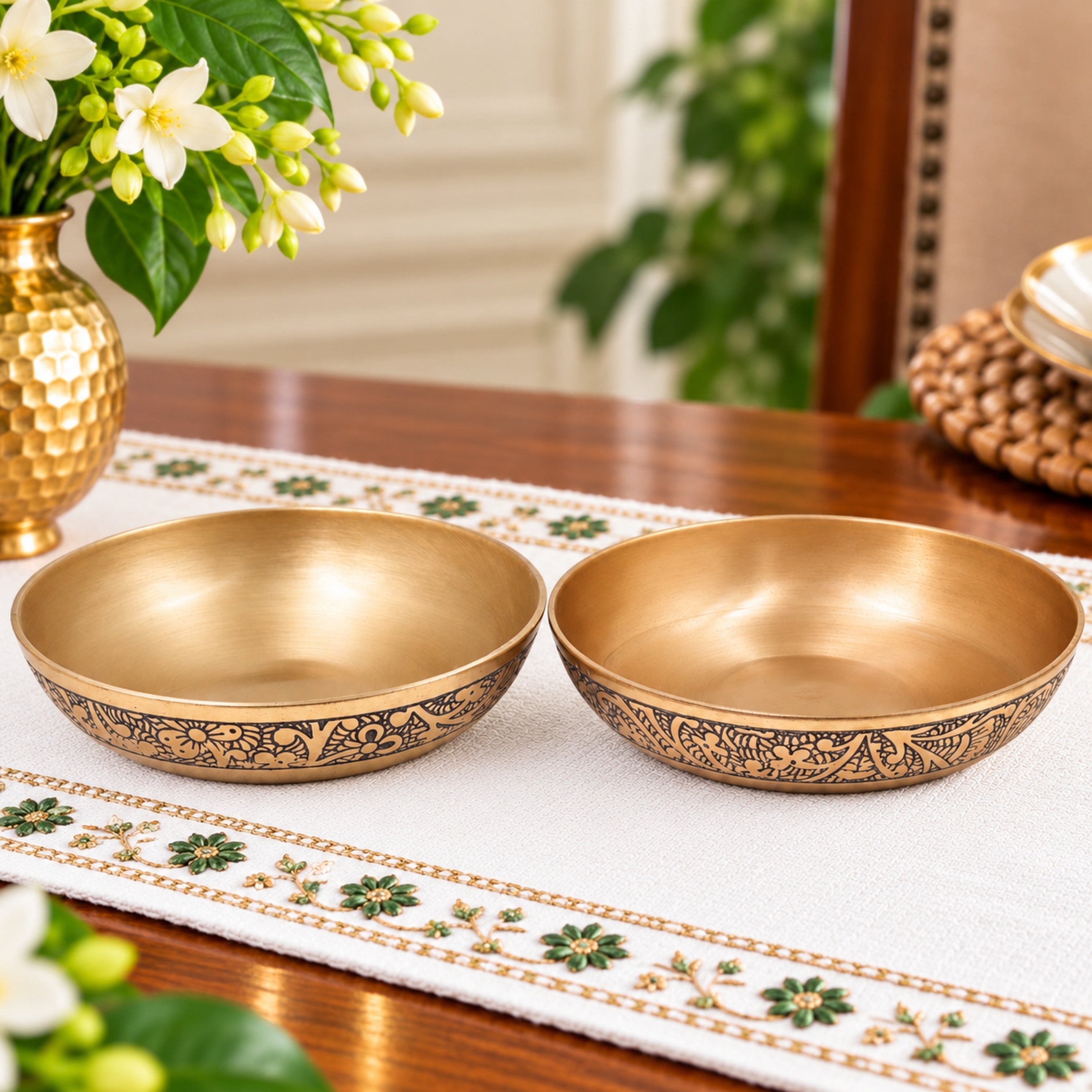 Bronze Bowl Set of Two