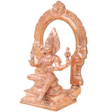 Bronze Mariamman Mariamma Devi Idol, Traditional South Indian Goddess Murti for Pooja, Home Decor & Gifting, Gold, 6.5 Inch, 1 Piece