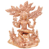 Bronze Dakshinamurthy Shiva Idol, Handcrafted Traditional Guru Murti for Pooja, Home Decor & Gifting, Gold, 6.5 Inch, 1 Piece
