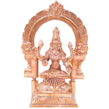 Bronze Lakshmi Idol, Goddess Laxmi Murti, Traditional Statue for Pooja, Home Decor & Gifting, Gold, 6.5 Inch, 1 Piece