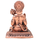 Copper Hanuman Idol, Anjaneya Swamy Murti for Pooja, Home Decor & Gifting, Handcrafted Traditional Vigraham, Brown, 2 Inch, 1 Piece