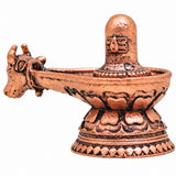 Copper Shiva Lingam Idol, Handcrafted Mahadev Shivling for Pooja, Home Temple Decor & Spiritual Gifting, Brown, 1.5 Inch, 1 Piece