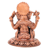 Copper Ganesha Ganapati Vinayaka Idol, Handcrafted Traditional Murti for Pooja, Home Decor & Gifting, Brown, 2 Inch, 1 Piece