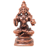 Copper Dhanvantari Idol, Ayurveda God Murti, Traditional Handcrafted Pooja Statue for Home Temple, Decor & Gifting, Brown, 1.5 Inch, 1 Piece