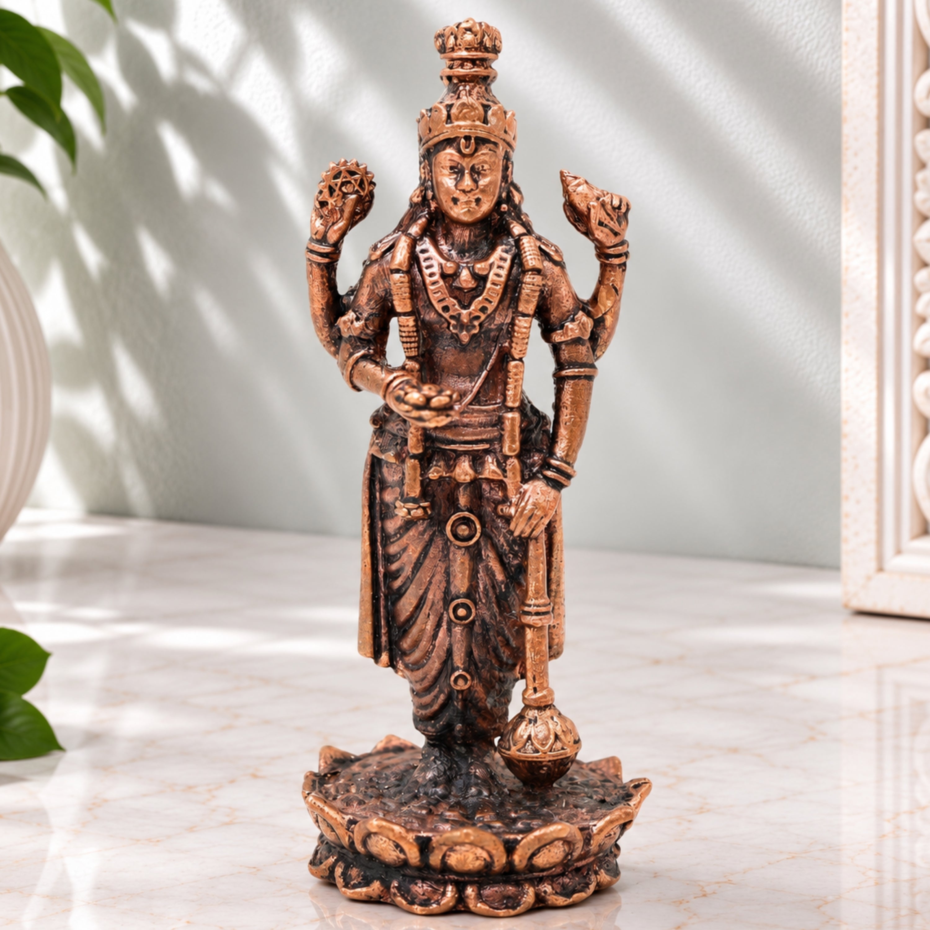 Copper Vishnu Idol