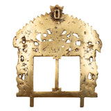 Bhunes Brass Prabhavali Frame Arch with Sheshnag – Prabhawali Wall Hanging for Temple, Home Decor & Deity Backdrop | Prabhaval with Kirtimukha for Pooja Mandir, Gold, 10 Inch, 1 Piece