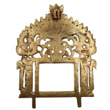 Bhunes Brass Prabhavali with Sheshnag – Traditional Arch Frame Wall Hanging for Temple, Pooja Mandir, God Idol Backdrop, Prabhawal Decor for Home, Gold, 11.5 Inch, 1 Piece