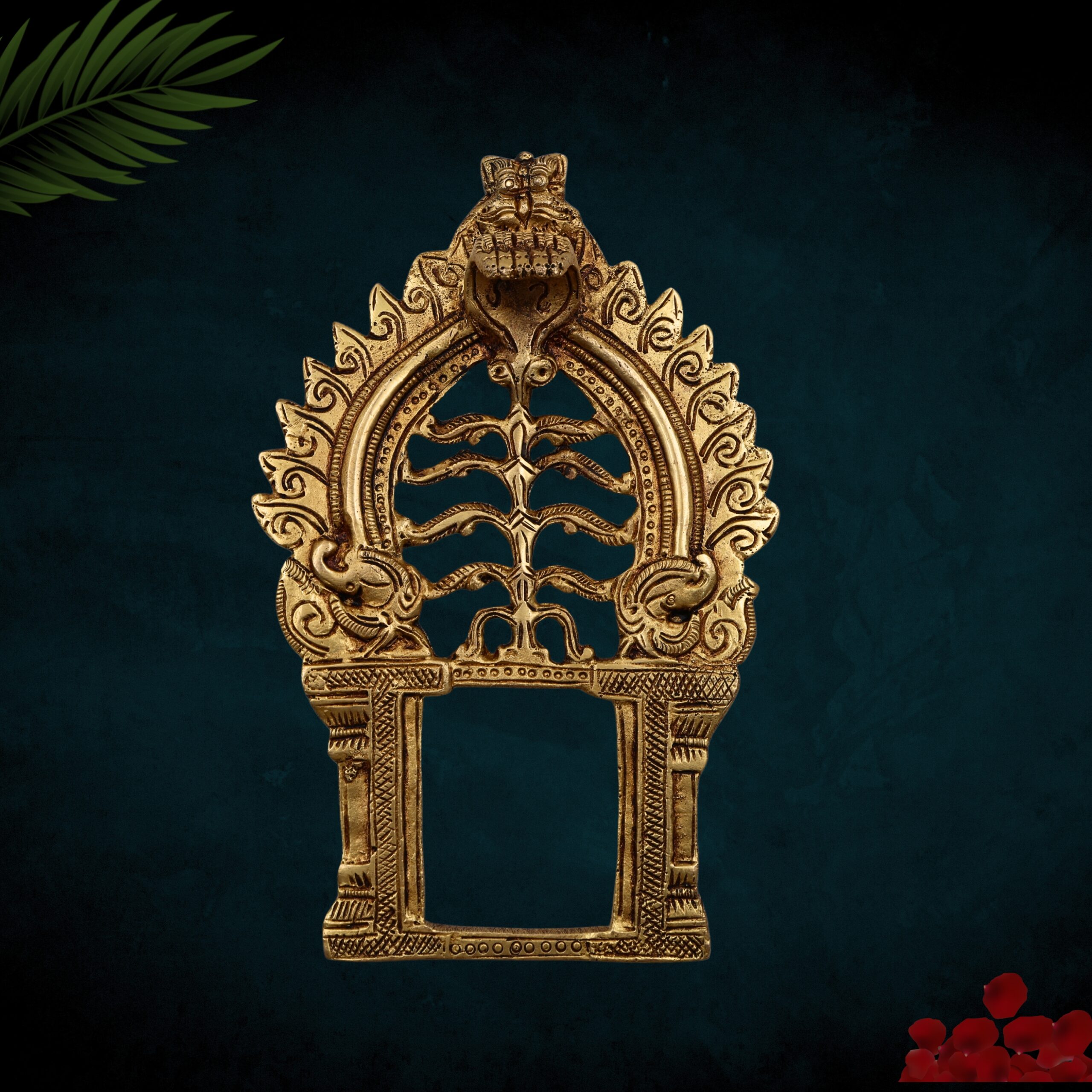 Brass Arch Prabhavali Frame Wall Hanging