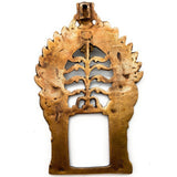 Bhunes Brass Arch Prabhavali Frame Wall Hanging – Prabhawali Prabhaval for Deity | Temple Home Decor Backplate for God Idol | Traditional Pooja Aura Arch, Gold, 8 Inch, 1 Piece