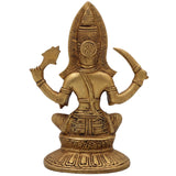 Brass Mariamman Idol, Mariyamma Devi Statue, Muthu Mariamman Vigraham for Pooja & Home Decor, Gold, 7 Inch, 1 Piece