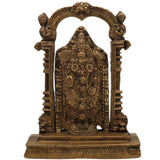 Brass Venkateshwara Idol | Lord Thirupathi Statue | Lord Balaji Idols | Tirupati Idol God Statue Showpiece | Venkateshwara Thirupathi Balaji Statue | Murti, Gold, 9 Inch, 1 Piece
