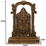 Brass Venkateshwara Idol | Lord Thirupathi Statue | Lord Balaji Idols | Tirupati Idol God Statue Showpiece | Venkateshwara Thirupathi Balaji Statue | Murti, Gold, 9 Inch, 1 Piece