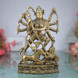 Brass Mahakali Idol – Kali Maa | Chamunda | Bhadrakali | Kalika Devi | Shyama | Durga Murti for Home Temple & Puja 