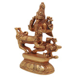 Brass Brass Shiva Sharabha Avatar Idol – Sharabhesvara Murti | Sharabheshwara Swamy Sarabha Statue for Temple, Home & Pooja Decor,Gold, 5.5 Inch, 1 Piece