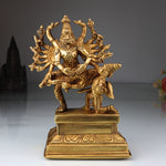 Brass Handcrafted Lord Narasimha Swamy Idol Killing Hiranyakashipu