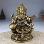 Brass Saraswati Idol