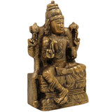 Brass Dhanvantari Idol, Lord Dhanvantari Murti, Ayurveda God Statue, Vaidya Narayana Brass Vigraha for Puja, Home Decor & Healing,Gold, 9 Inch, 1 Piece