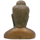 Handcrafted Brass Buddha Head Idol | Gautama Buddha Shakyamuni Murti | Meditating Buddha Sculpture for Home Decor, Puja & Spiritual Gifts,Gold, 4 Inch, 1 Piece