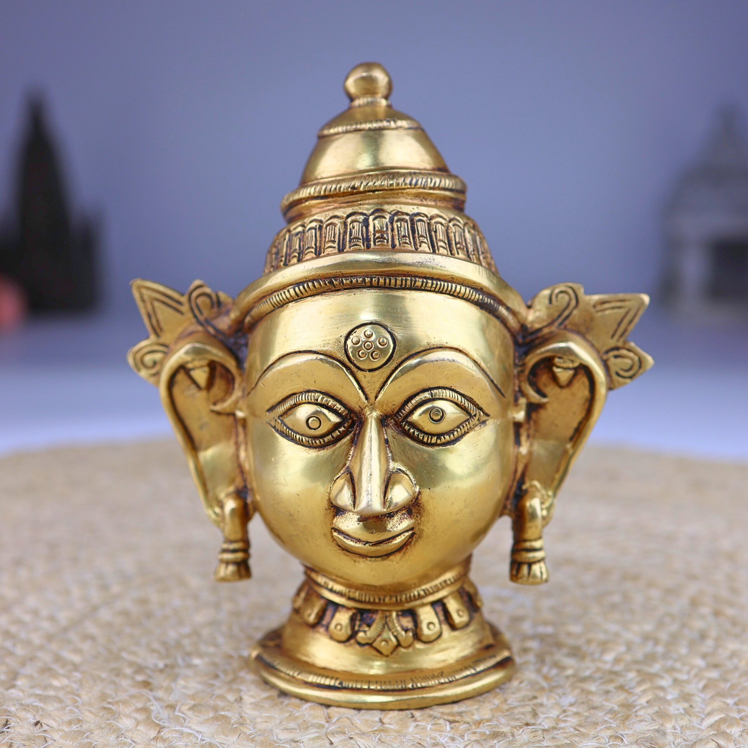 Handcrafted Brass Gowri Head Idol
